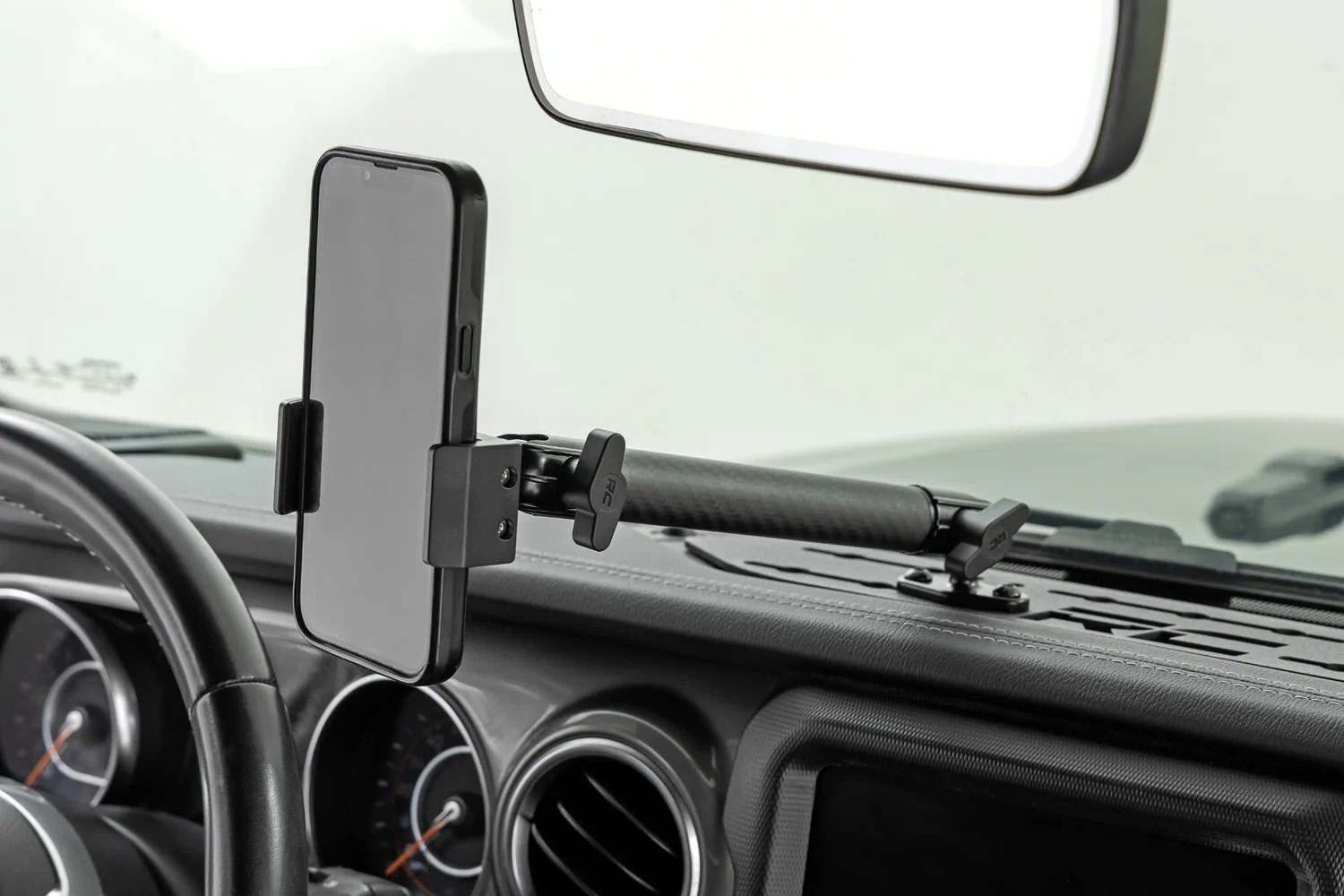Rough Country Dash Mount - 8_ Mount Kit - Jeep Gladiator JT_Wrangler JL 4WD (2018-2024) - 10661